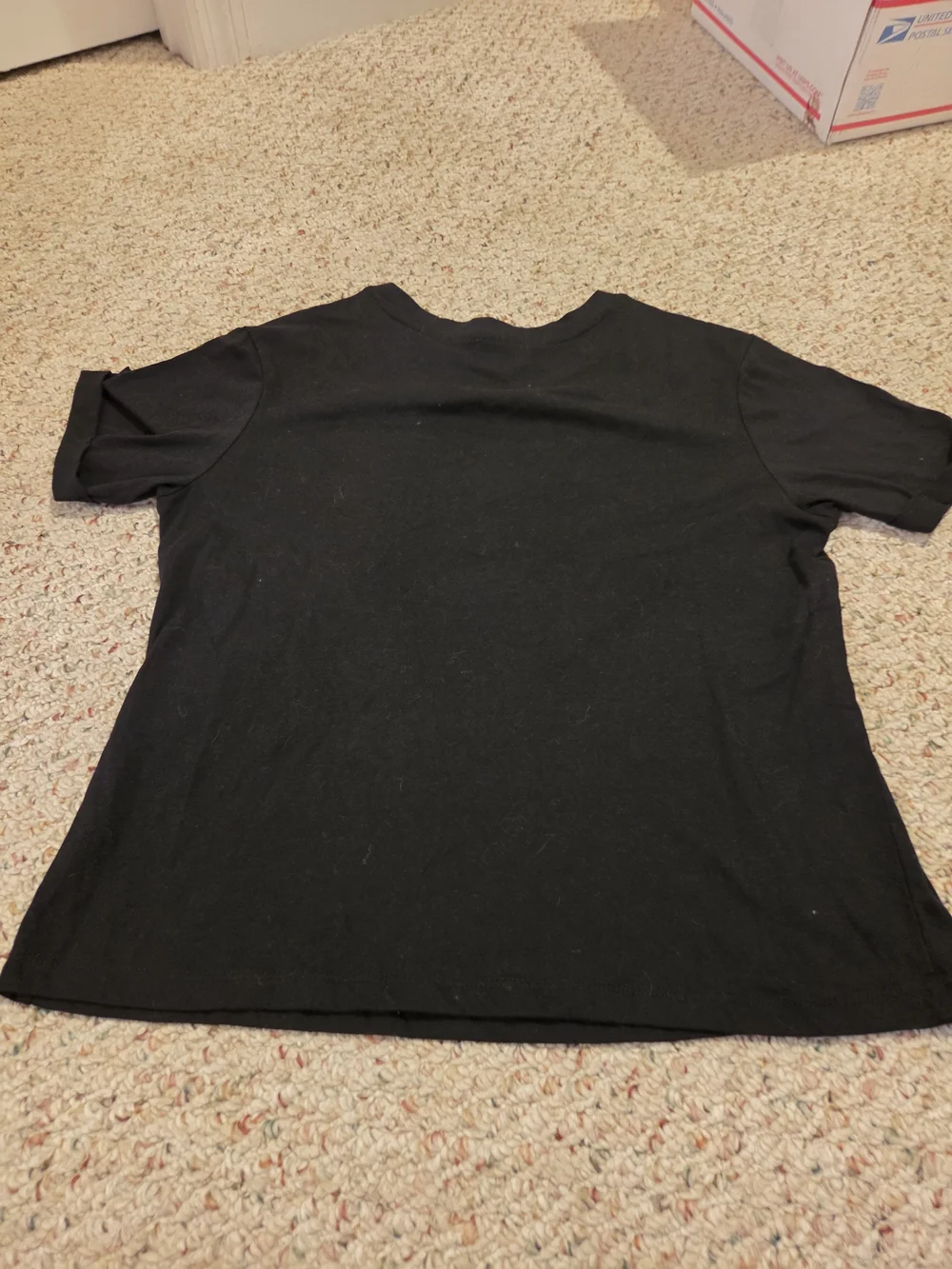 Zoe + Liv Kids Black Tee with Red, White & Blue Cat Headband